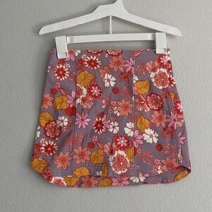 Pink Lily Mini Skirt